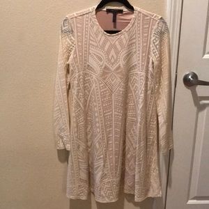 BCBG Natyly Long-Sleeve Lace Dress
